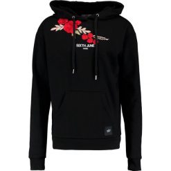 Bluzy męskie: Sixth June REGULAR ROSES Bluza z kapturem black