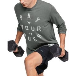 Under Armour Project Rock Pay Your Dues Koszulka Szary. Szare podkoszulki męskie Under Armour, l, z haftami, z elastanu, z długim rękawem. Za 188,95 zł.