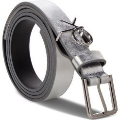 Pasek Damski CALVIN KLEIN - 2.5Cm Ck Slider Belt K60K604900 067. Szare paski damskie Calvin Klein, w paski, ze skóry. Za 299,00 zł.