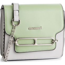 Torebka MONNARI - BAG6180-008 Grey With Green. Szare listonoszki damskie Monnari, bez wzorów, ze skóry ekologicznej, bez dodatków. W wyprzedaży za 99,00 zł.