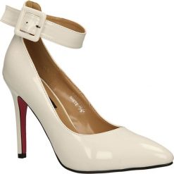 CZÓŁENKA CASU PA174. Szare buty ślubne damskie Casu, na koturnie. Za 64,99 zł.