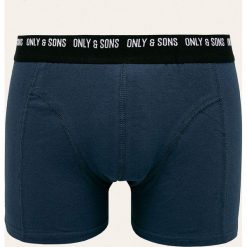Only & Sons - Bokserki. Niebieskie bokserki męskie Only & Sons, bez wzorów, z bawełny. W wyprzedaży za 24,90 zł.
