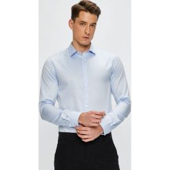 Only & Sons - Koszula. Niebieskie koszule męskie marki Only & Sons, s, bez wzorów, z bawełny, casualowe, z włoskim kołnierzykiem, z długim rękawem. Za 149,90 zł.