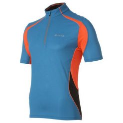 Odlo Koszulka męska Stand-up collar s/s 1/2 zip CHIP niebieski r. XL (346562). Niebieskie t-shirty męskie Odlo, s. Za 269,95 zł.