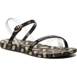 Sandały IPANEMA - Fashion Sand. V Fem 82291 Black/Smoke 22155. Czarne klapki damskie marki Ipanema, bez wzorów, z tworzywa sztucznego, bez obcasa. Za 89,99 zł.