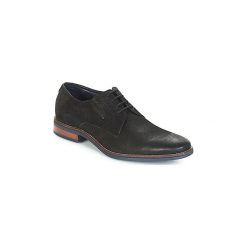 Derby Bugatti LAREN. Czarne półbuty męskie Bugatti, bez wzorów, bez zapięcia. Za 319,96 zł.