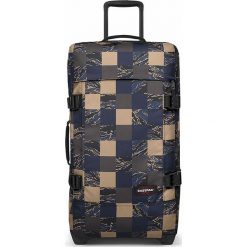 Walizka "Tranverz M" w kolorze granatowym - 35,5 x 67 x 30 cm - 78 l. Brązowe walizki Eastpak, bez wzorów, z materiału. W wyprzedaży za 300,95 zł.