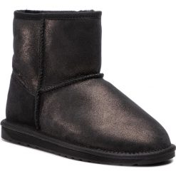 Buty EMU AUSTRALIA - Stinger Metallic Mini W11378 Black. Czarne kozaki damskie EMU Australia, ze skóry, klasyczne, bez obcasa, bez zapięcia. W wyprzedaży za 409,00 zł.