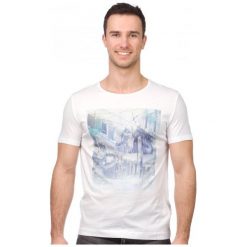 Mustang T-Shirt Męski Xl Biały. Białe t-shirty męskie marki Mustang, m. W wyprzedaży za 79,00 zł.
