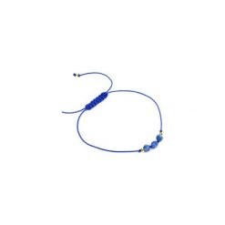 Bransoletka Kyanit Sznurek złoto. Niebieskie bransoletki damskie Brazi druse jewelry, z nylonu, z perłą, złote. Za 70,00 zł.