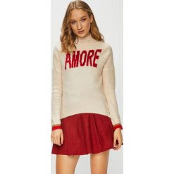Only - Sweter. Brązowe swetry damskie ONLY, s, bez wzorów, z elastanu, z krótkim rękawem, krótkie, bez kaptura. W wyprzedaży za 59,90 zł.