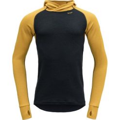 Devold koszulka męska Expedition Man Hoodie Arrowwood/Ink XL. Koszulki męskie termoaktywne Devold, xl, bez wzorów, ze skóry, z kapturem, z długim rękawem, długie, outdoorowe. Za 445,00 zł.
