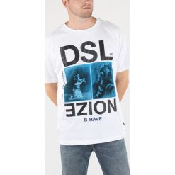 Diesel T-Wallace-Xc Koszulka Biały. Białe podkoszulki męskie Diesel, xl, z nadrukiem, z bawełny, bez kołnierzyka, z krótkim rękawem, krótkie. Za 326,95 zł.