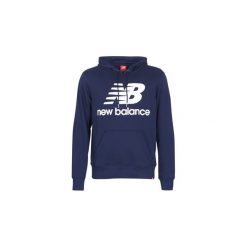 Bluzy New Balance NB SWEATSHIRT. Niebieskie bluzy męskie New Balance, s, bez wzorów, bez kołnierzyka, bez rękawów, bez kaptura. Za 231,20 zł.