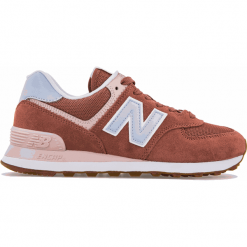 New Balance WL574FLD. Brązowe buty sportowe damskie New Balance, bez wzorów, klasyczne. W wyprzedaży za 239,99 zł.