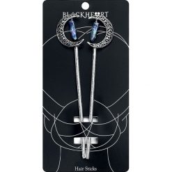 Blackheart Crescent moon Dangling Crystal Hair Pins Szpilka do włosów srebrny. Szare szpilki do włosów damskie marki Blackheart. Za 32,90 zł.