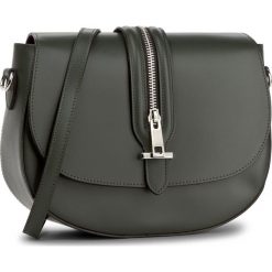 Torebka CREOLE - K10446 Zielony. Zielone listonoszki damskie marki Creole, ze skóry. W wyprzedaży za 219,00 zł.