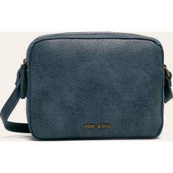 Pepe Jeans - Torebka Ryan. Niebieskie listonoszki damskie Pepe Jeans, w paski, z poliesteru, na ramię, małe, bez dodatków. W wyprzedaży za 139,90 zł.