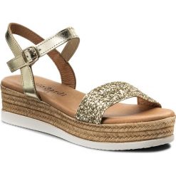 Sandały SERGIO BARDI - Carlazzo SS127304918KD 711. Żółte klapki damskie Sergio Bardi, bez wzorów, ze skóry, bez obcasa, na obcasie. Za 249,00 zł.