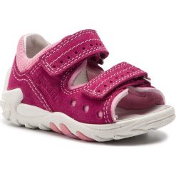 Sandały SUPERFIT - 4-00030-50 M Rot/Rosa. Różowe sandały dziewczęce Superfit, ze skóry, bez zapięcia. W wyprzedaży za 179,00 zł.