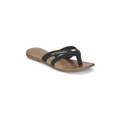 Japonki LPB Shoes KALINDA. Czarne klapki damskie marki LPB Shoes, bez wzorów, bez obcasa. Za 87,20 zł.