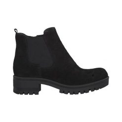 Tamaris Buty czarny female czarny 37. Czarne botki damskie Tamaris, z zamszu, bez obcasa, bez zapięcia. Za 279,00 zł.