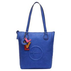 Tamaris Torebka na Fee Shopping Bag 3041191-800 Blue. Niebieskie torebki klasyczne damskie Tamaris, bez wzorów, eleganckie, bez dodatków. W wyprzedaży za 226,00 zł.