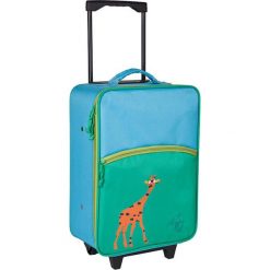 Walizki: Walizka „4Kids Giraffe” w kolorze błękitno-zielonym – 29,5 x 46 x 19,5 cm