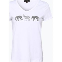 More & More - T-shirt damski, biały. Białe t-shirty damskie More & More, z nadrukiem, glamour, bez kołnierzyka. Za 139,95 zł.