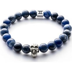 Bransoletki damskie: Bransoletka Gemini Classic Skull Blue C2-G