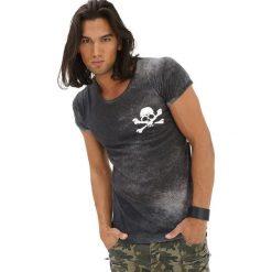 T-shirty męskie z nadrukiem: T-shirt w kolorze antracytowym