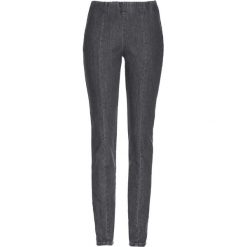Dżinsy bez zamka w talii bonprix szary denim. Szare jeansy damskie bonprix, z jeansu. Za 59,99 zł.