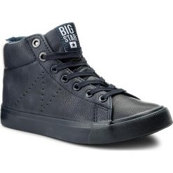 Sneakersy BIG STAR - AA274005 Navy. Niebieskie półbuty damskie BIG STAR, bez wzorów, ze skóry ekologicznej, retro, bez obcasa, na płaskiej podeszwie, bez zapięcia. Za 109,00 zł.