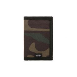 Portfele Vans CARTERA SLIPPED CAMUFLAJE. Zielone portfele męskie marki Vans, bez wzorów. Za 110,43 zł.