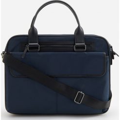 Torba z kieszenia na laptop - Granatowy. Niebieskie torby na laptopa Reserved, bez wzorów. Za 159,99 zł.