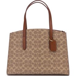 Coach Charlie Carryall Torebka Brązowy Beżowy. Pomarańczowe torebki klasyczne damskie Coach, w paski, ze skóry, bez dodatków. Za 1722,95 zł.