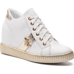 Sneakersy R.POLAŃSKI - 0959 Biały Lico Złoty. Białe półbuty damskie R.Polański, ze skóry. Za 319,00 zł.
