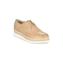 Derby Sweet Lemon SABA. Brązowe półbuty damskie Sweet Lemon, bez wzorów, bez obcasa, bez zapięcia. Za 384,30 zł.