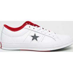 Converse - Tenisówki. Białe trampki męskie marki Converse, ze skóry, na sznurówki. W wyprzedaży za 299,90 zł.