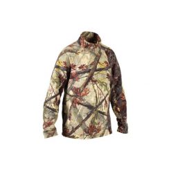 Sweter myśliwski 100 warm KAMO BROWN. Brązowe swetry męskie SOLOGNAC, xl, bez wzorów, z poliesteru, sportowe, bez kołnierzyka, bez kaptura. Za 69,99 zł.