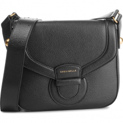 Torebka COCCINELLE - DS0 Vega E1 DS0 12 01 01 Noir 001. Czarne listonoszki damskie marki Coccinelle, ze skóry. Za 1499,90 zł.
