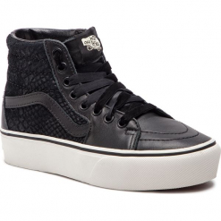 Sneakersy VANS - Sk8-Hi Platform 2 VN0A3TKNUQF1 (Leather) Snake/Black. Czarne sneakersy damskie Vans, z gumy. W wyprzedaży za 309,00 zł.