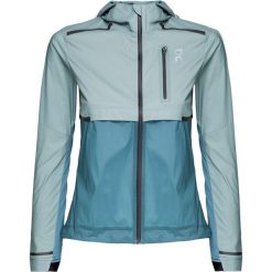 Kurtka ON RUNNING WEATHER-JACKET WOMAN. Niebieskie bluzy damskie z tkaniny, do biegania. Za 1000,00 zł.