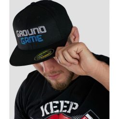 Czapki męskie: Ground Game Sportswear Czapka z daszkiem męska Wire czarna r. S/M (CAPWIREPLSM)