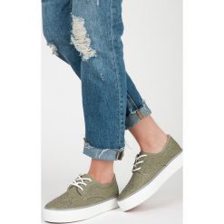 Trampki z kryształkami EMBER. Zielone tenisówki damskie KYLIE. Za 69,00 zł.