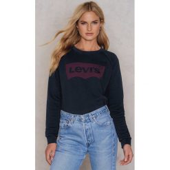 Bluzy damskie: Levi’s Luźna bluza Graphic Crew – Black