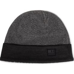 Czapka UNDER ARMOUR - ColdGear Infrared Fleece Beanie 1343151-001 Black. Szare czapki męskie Under Armour, na zimę, bez wzorów, z poliesteru. W wyprzedaży za 69,00 zł.