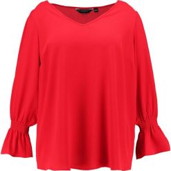 Bluzki asymetryczne: Dorothy Perkins Curve V NECK SHEARED WRIST Bluzka red