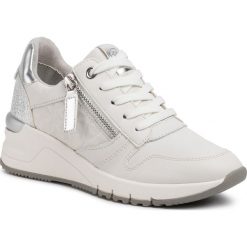 Sneakersy TAMARIS - 1-23702-24 White Leather 117. Białe półbuty damskie Tamaris, ze skóry ekologicznej. Za 269,00 zł.