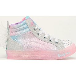 Skechers - Trampki dziecięce. Różowe trampki dziewczęce Bartek, bez wzorów, z gumy, bez zapięcia. Za 219,90 zł.